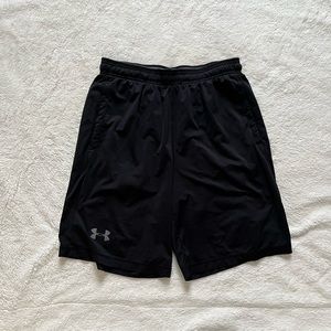 Black Under Armor basketball athletic shorts size medium